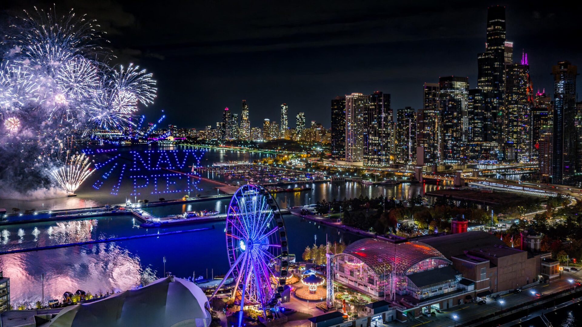 Navy Pier Gala Drones & Fireworks Show