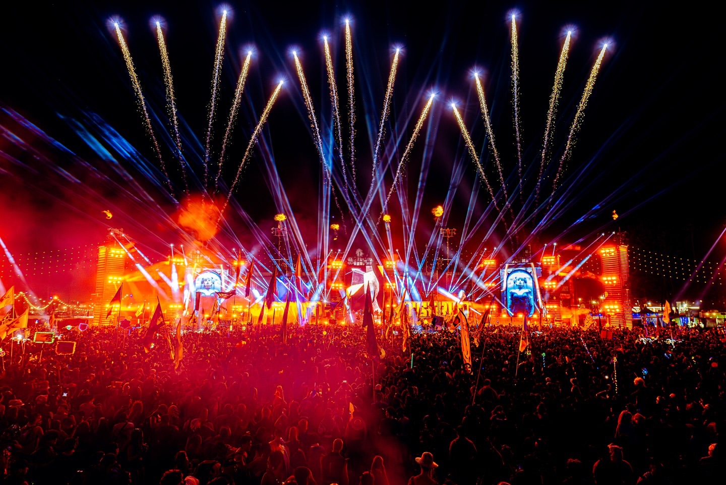 Escape Halloween with pyrotechnics, lasers, and flame effects