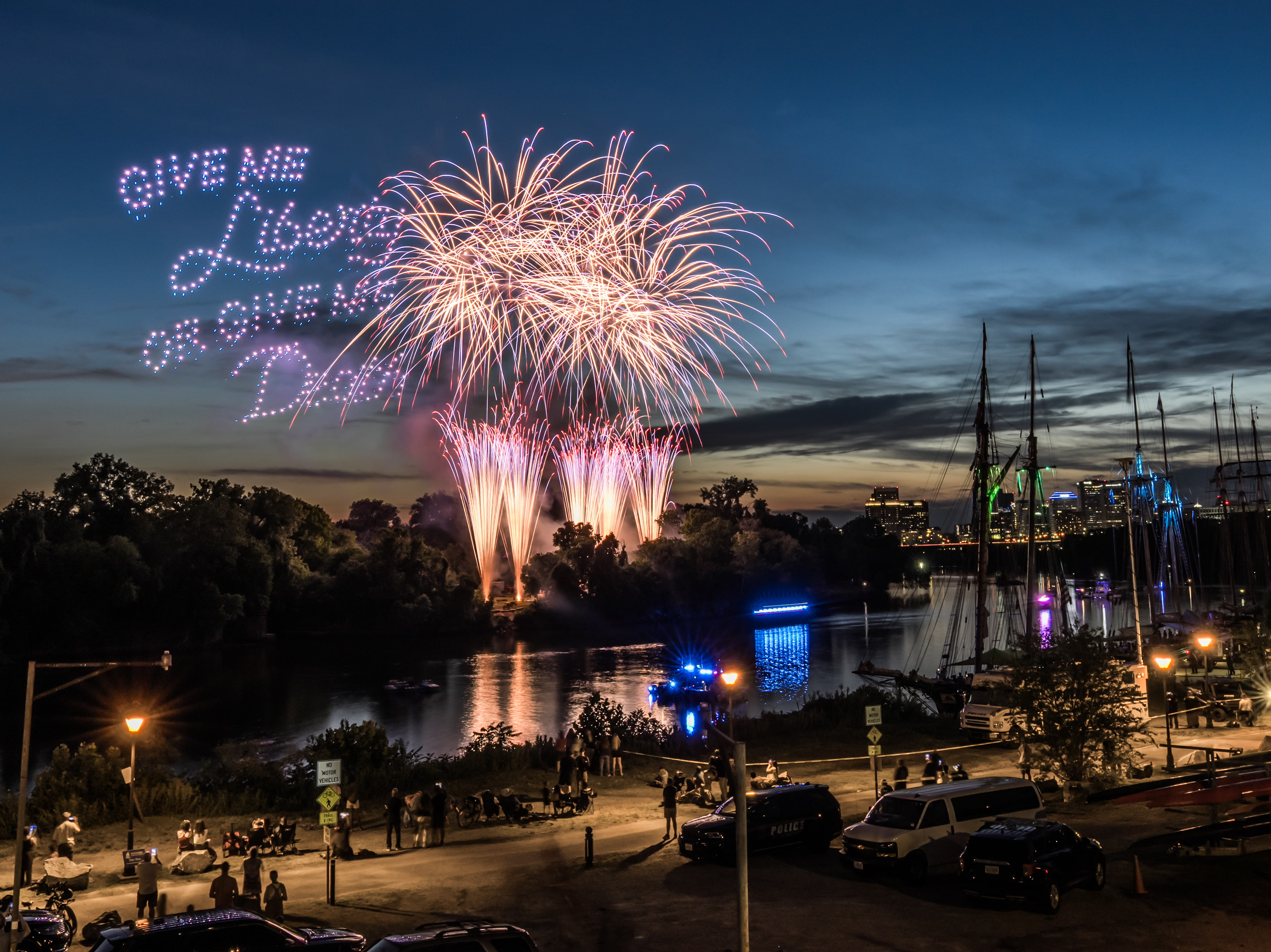 Fireworks and Drones Over the James: Pyrotecnico at Richmond SailFest
